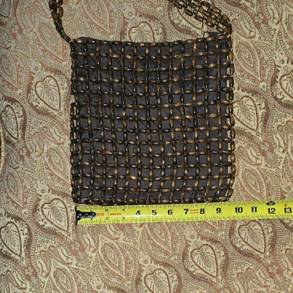 70s Vintage Brown and Tan Women's Shoulder Bags Duo Boho Hippie - Picture 15 of 16